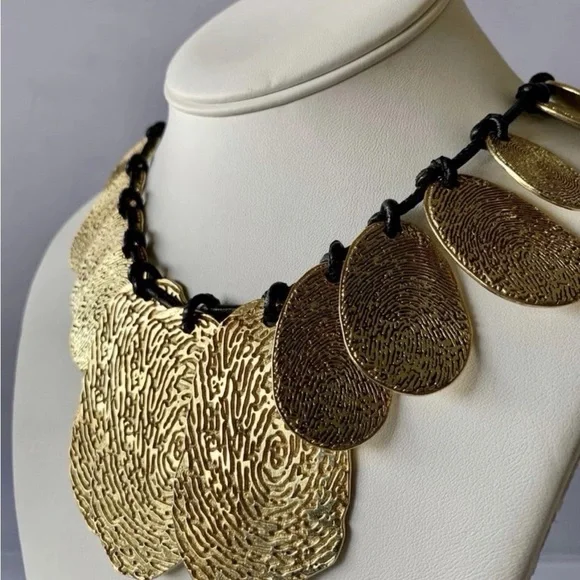 Yves Saint Laurent Gold Statement Necklace